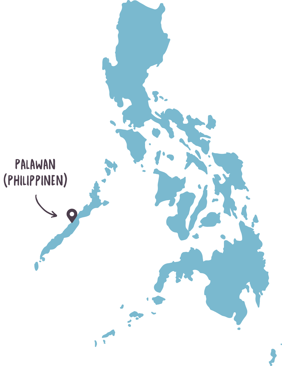 Karte der Philippinen